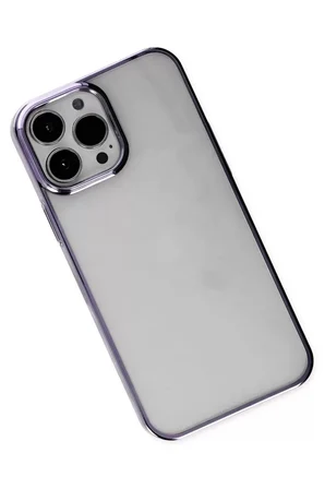 Newface Apple iPhone 13 Pro Max Kılıf Element Silikon - Mor