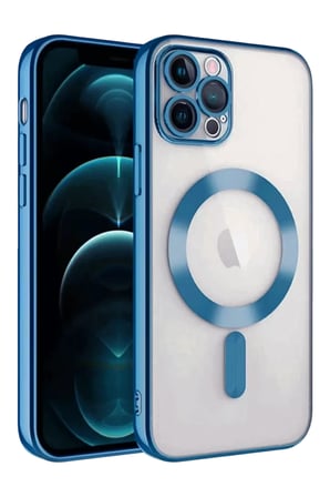 Newface Apple iPhone 13 Pro Kılıf Kross Magneticsafe Kapak - Sierra Blue