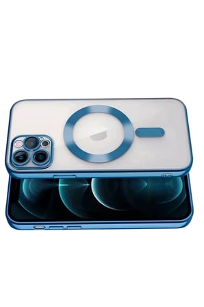 Newface Apple iPhone 13 Pro Kılıf Kross Magneticsafe Kapak - Sierra Blue