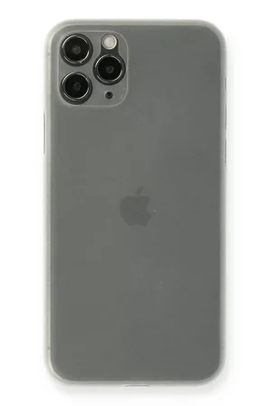 Newface Apple iPhone 11 Pro Max Kılıf PP Ultra İnce Kapak - Beyaz