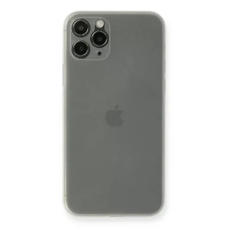 Newface Apple iPhone 11 Pro Max Kılıf PP Ultra İnce Kapak - Beyaz