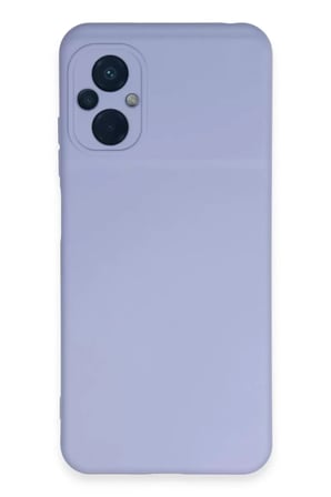 Newface Xiaomi Poco M5 Kılıf Nano içi Kadife Silikon - Lila