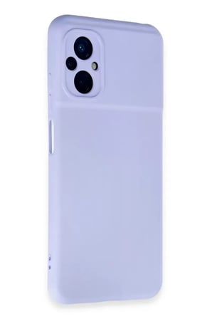 Newface Xiaomi Poco M5 Kılıf Nano içi Kadife Silikon - Lila