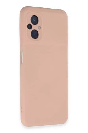 Newface Xiaomi Poco M5 Kılıf Nano içi Kadife Silikon - Pudra