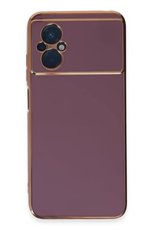 Newface Xiaomi Poco M5 Kılıf Volet Silikon - Mor