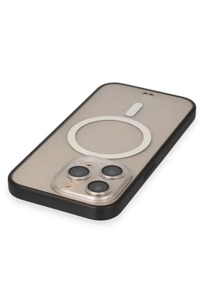 Newface Apple iPhone 14 Pro Kılıf Grand Magneticsafe Kapak - Siyah