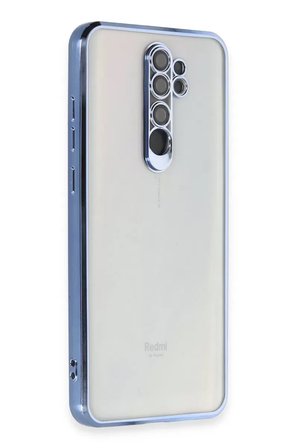 Newface Xiaomi Redmi Note 8 Pro Kılıf Razer Lensli Silikon - Açık Mavi