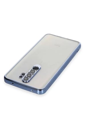 Newface Xiaomi Redmi Note 8 Pro Kılıf Razer Lensli Silikon - Açık Mavi