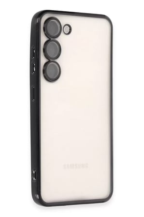 Newface Samsung Galaxy S23 Kılıf Razer Lensli Silikon - Siyah