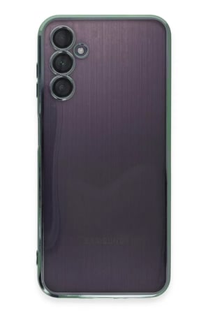 Newface Samsung Galaxy A14 4G Kılıf Razer Lensli Silikon - Yeşil