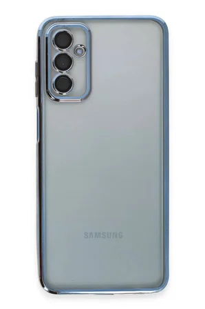 Newface Samsung Galaxy M23 Kılıf Razer Lensli Silikon - Açık Mavi
