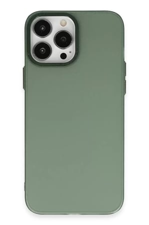 Newface Apple iPhone 13 Pro Max Kılıf Modos Metal Kapak - Koyu Yeşil