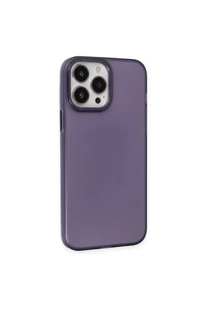 Newface Apple iPhone 13 Pro Max Kılıf Modos Metal Kapak - Derin Mor