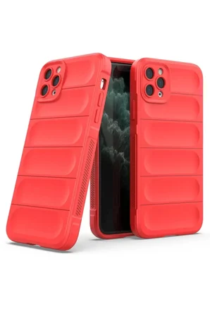 Newface Apple iPhone 11 Pro Kılıf Optimum Silikon - Kırmızı
