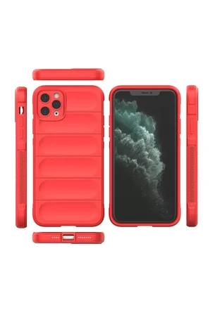 Newface Apple iPhone 11 Pro Kılıf Optimum Silikon - Kırmızı