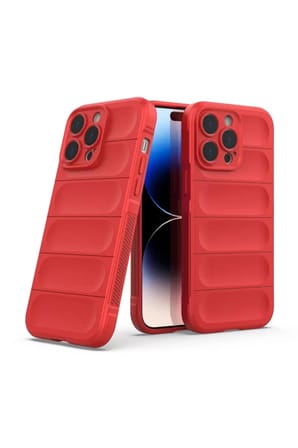 Newface Apple iPhone 13 Pro Max Kılıf Optimum Silikon - Kırmızı