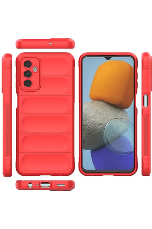 Newface Samsung Galaxy M23 Kılıf Optimum Silikon - Kırmızı