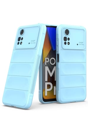 Newface Xiaomi Poco M4 Pro 4G Kılıf Optimum Silikon - Sky Blue