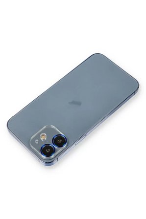 Newface Apple iPhone 12 Metal Kamera Lens Koruma Cam - Mavi