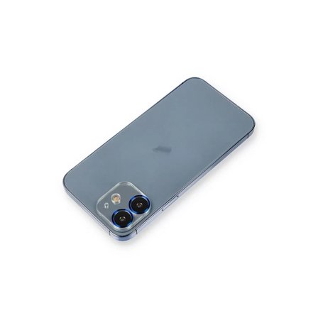 Newface Apple iPhone 12 Metal Kamera Lens Koruma Cam - Mavi