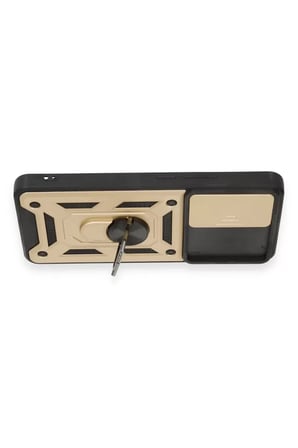 Newface Xiaomi Mi 12T Pro Kılıf Pars Lens Yüzüklü Silikon - Gold