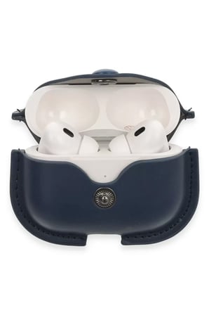 Newface Apple Airpods Pro 2 (2.nesil) Çanta Deri Kılıf - Lacivert