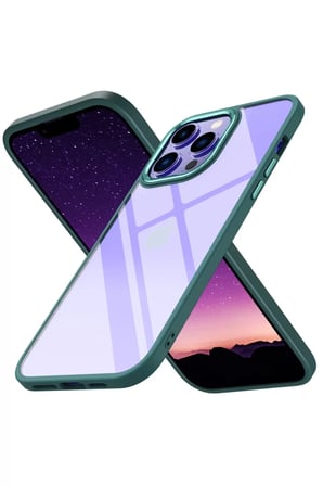 Newface Apple iPhone 14 Pro Max Kılıf Power Silikon - Koyu Yeşil