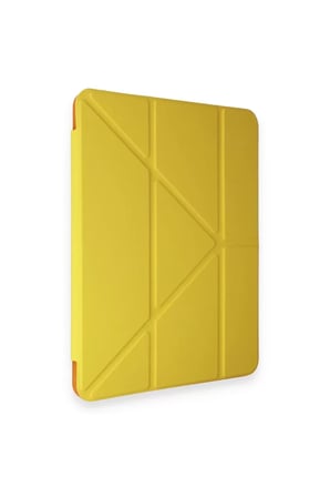Newface Apple iPad Pro 11 (2018) Kılıf Kalemlikli Mars Tablet Kılıfı - Açık Sarı