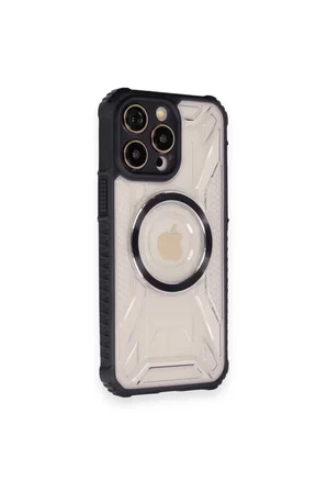 Newface Apple iPhone 12 Pro Kılıf Prag Magneticsafe Kapak - Siyah