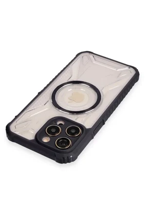 Newface Apple iPhone 12 Pro Kılıf Prag Magneticsafe Kapak - Siyah