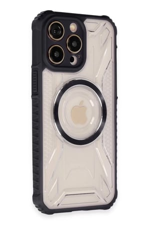 Newface Apple iPhone 13 Pro Kılıf Prag Magneticsafe Kapak - Siyah