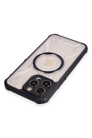 Newface Apple iPhone 13 Pro Kılıf Prag Magneticsafe Kapak - Siyah