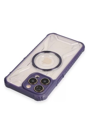 Newface Apple iPhone 14 Pro Kılıf Prag Magneticsafe Kapak - Derin Mor