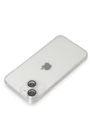 Newface Apple iPhone 14 Kılıf Luko Lens Silikon - Gümüş
