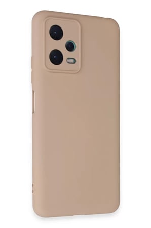 Newface Xiaomi Redmi Note 12 5G Kılıf Nano içi Kadife Silikon - Pudra