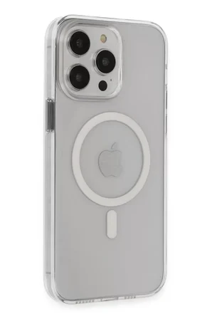 Newface Apple iPhone 14 Pro Max Kılıf Tron Şeffaf Magsafe Kapak - Şeffaf