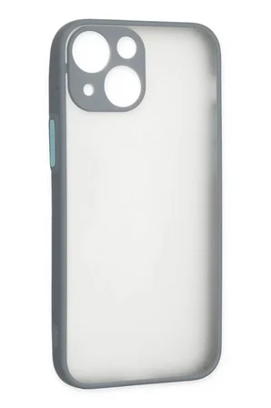 Newface Apple iPhone 15 Plus Kılıf Montreal Silikon Kapak - Gri