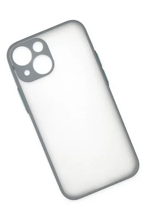 Newface Apple iPhone 15 Plus Kılıf Montreal Silikon Kapak - Gri