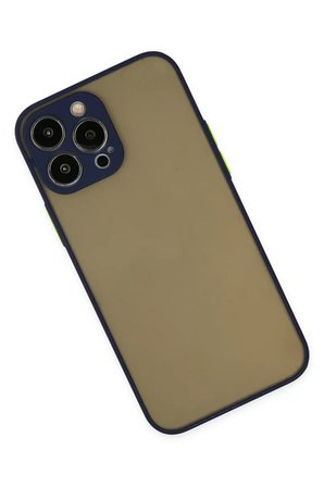 Newface Apple iPhone 15 Pro Kılıf Montreal Silikon Kapak - Lacivert