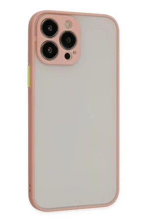 Newface Apple iPhone 15 Pro Kılıf Montreal Silikon Kapak - Pembe