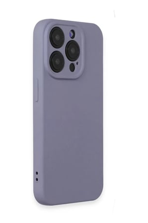 Newface Apple iPhone 15 Pro Kılıf Nano içi Kadife Silikon - Lila