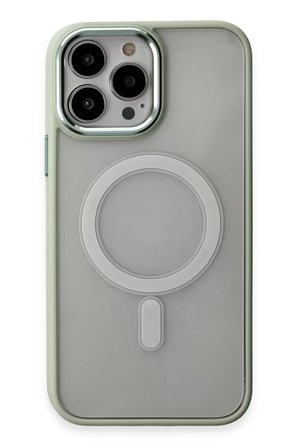 Newface Apple iPhone 15 Pro Max Kılıf Room Magneticsafe Silikon - Su Yeşili