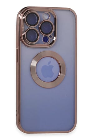 Newface Apple iPhone 15 Pro Max Kılıf Slot Silikon - Rose Gold