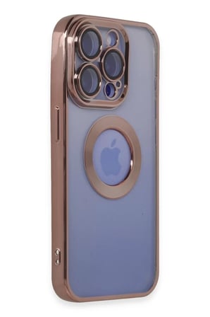 Newface Apple iPhone 15 Pro Max Kılıf Slot Silikon - Rose Gold