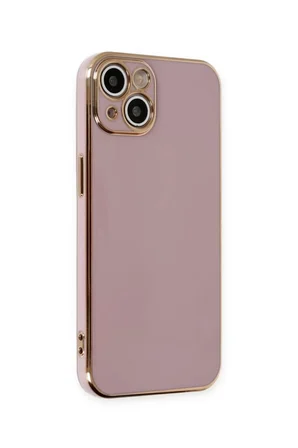 Newface Apple iPhone 15 Kılıf Volet Silikon - Mor