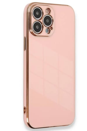 Newface Apple iPhone 15 Pro Kılıf Volet Silikon - Pembe