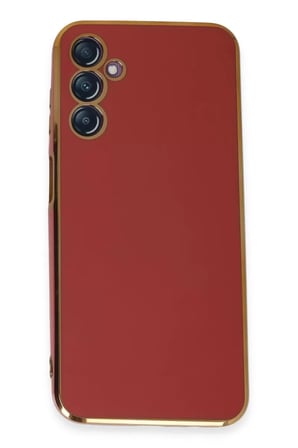 Newface Samsung Galaxy M14 5G Kılıf Volet Silikon - Kırmızı