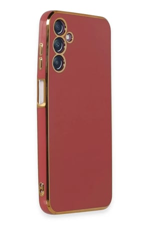 Newface Samsung Galaxy M14 5G Kılıf Volet Silikon - Kırmızı