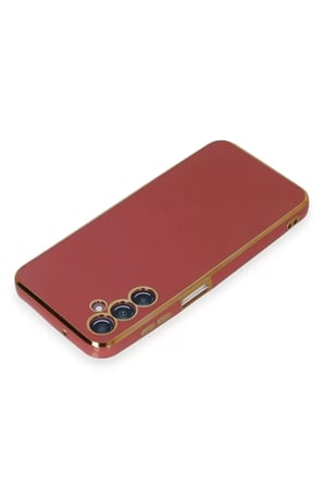 Newface Samsung Galaxy M14 5G Kılıf Volet Silikon - Kırmızı