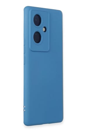 Newface Vivo V29 Lite Kılıf Nano içi Kadife Silikon - Mavi